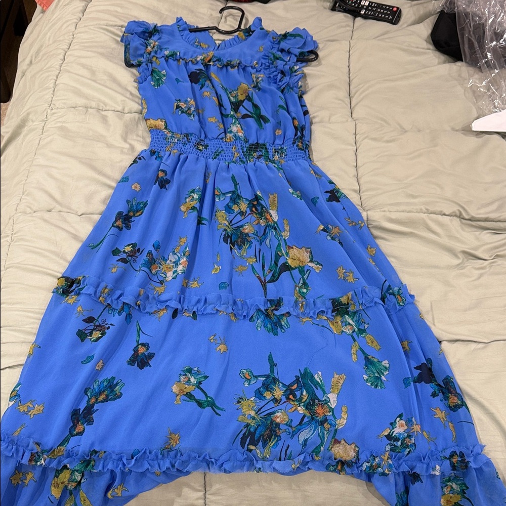 CeCe Blue Floral Dress